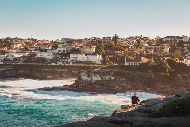 Coogee coastline view