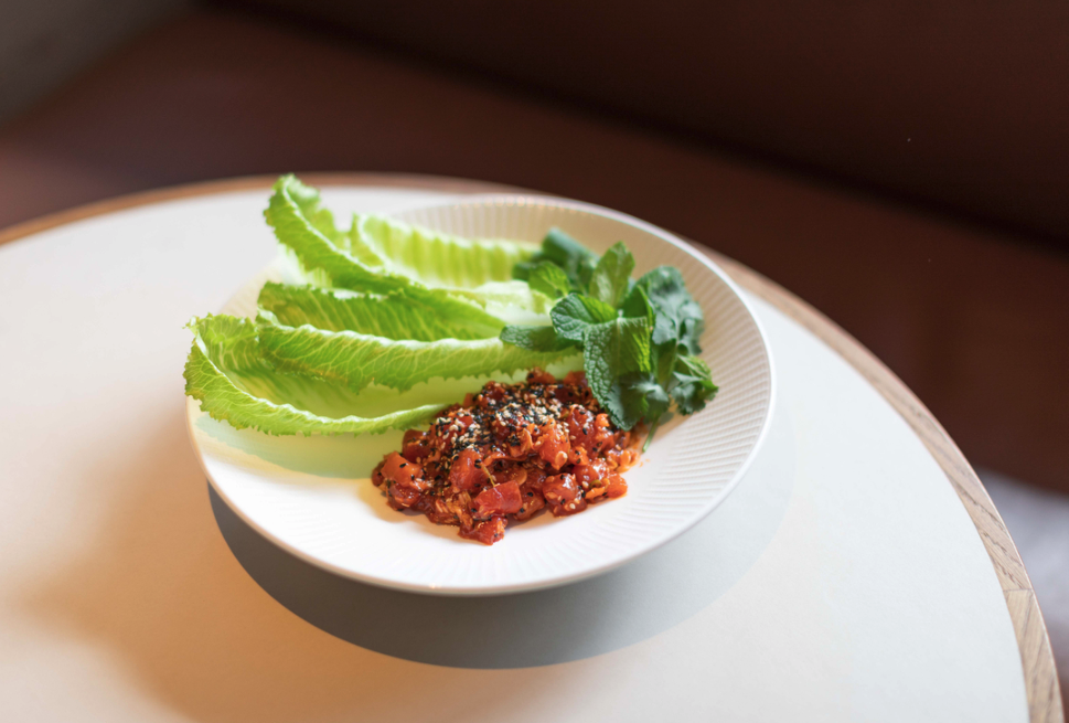 a close up photo of a dish off the menu at margaret